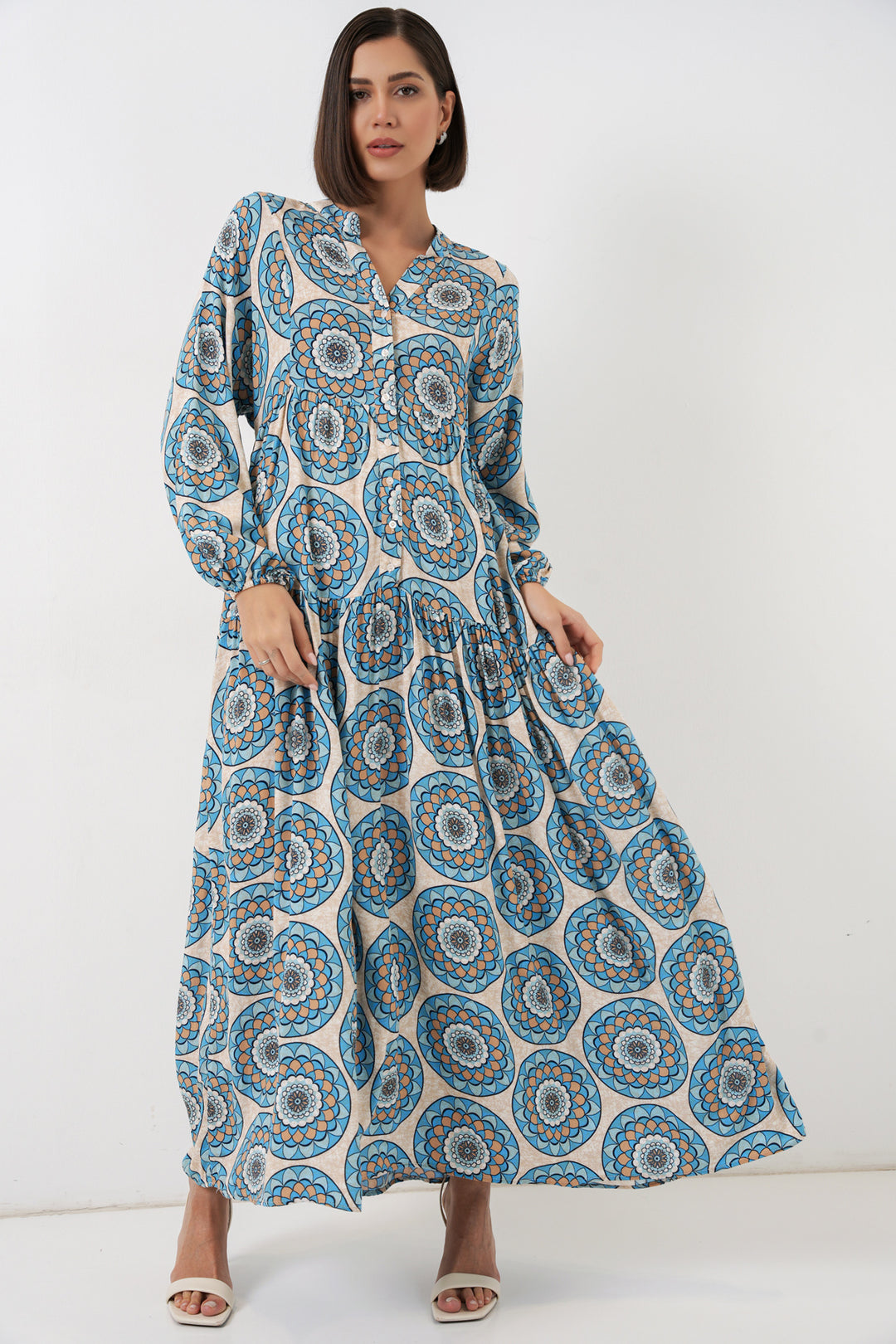 Bigdart Robe longue à motifs pour femme 2585 - F.Mint