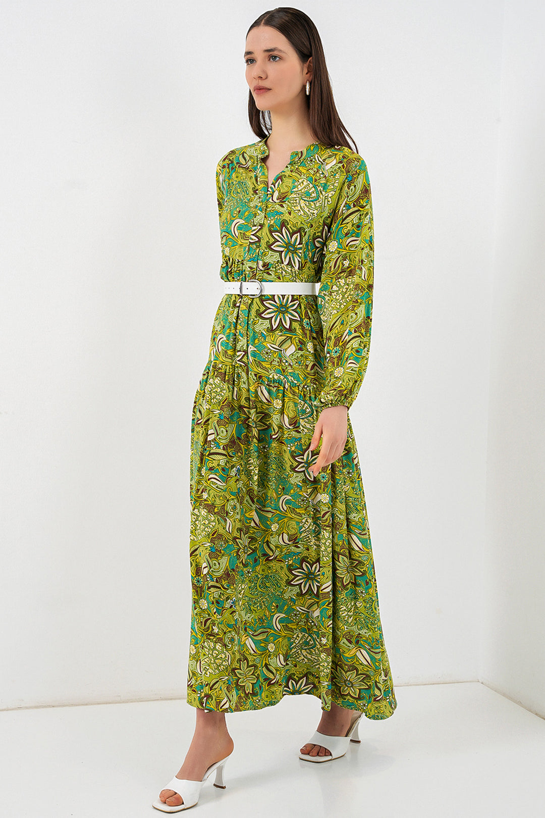 Bigdart Robe longue modifiée pour femme 2585 - Vert foncé