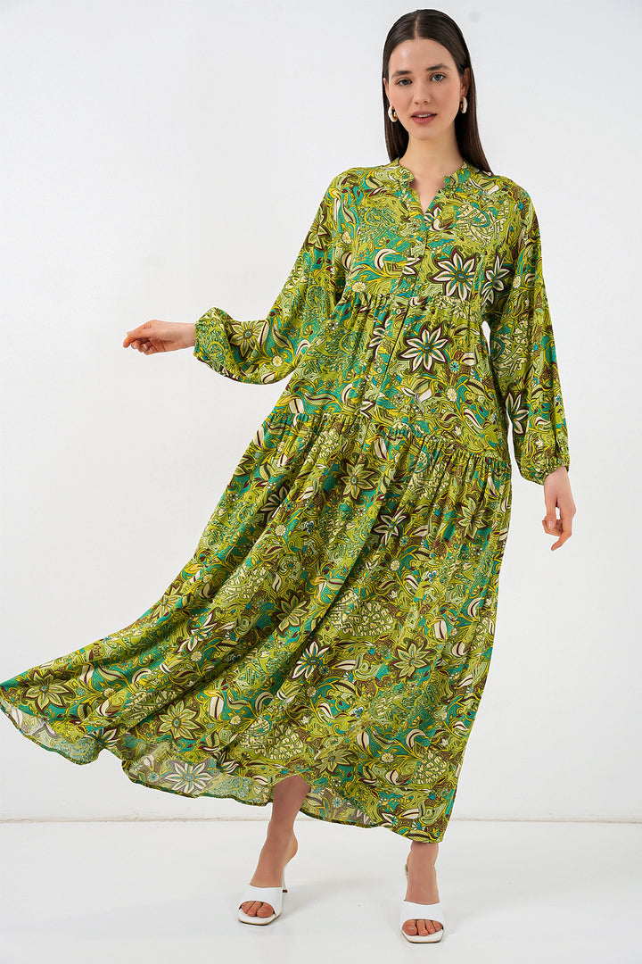 Bigdart Robe longue modifiée pour femme 2585 - Vert foncé