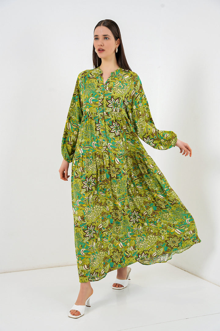 Bigdart Robe longue modifiée pour femme 2585 - Vert foncé