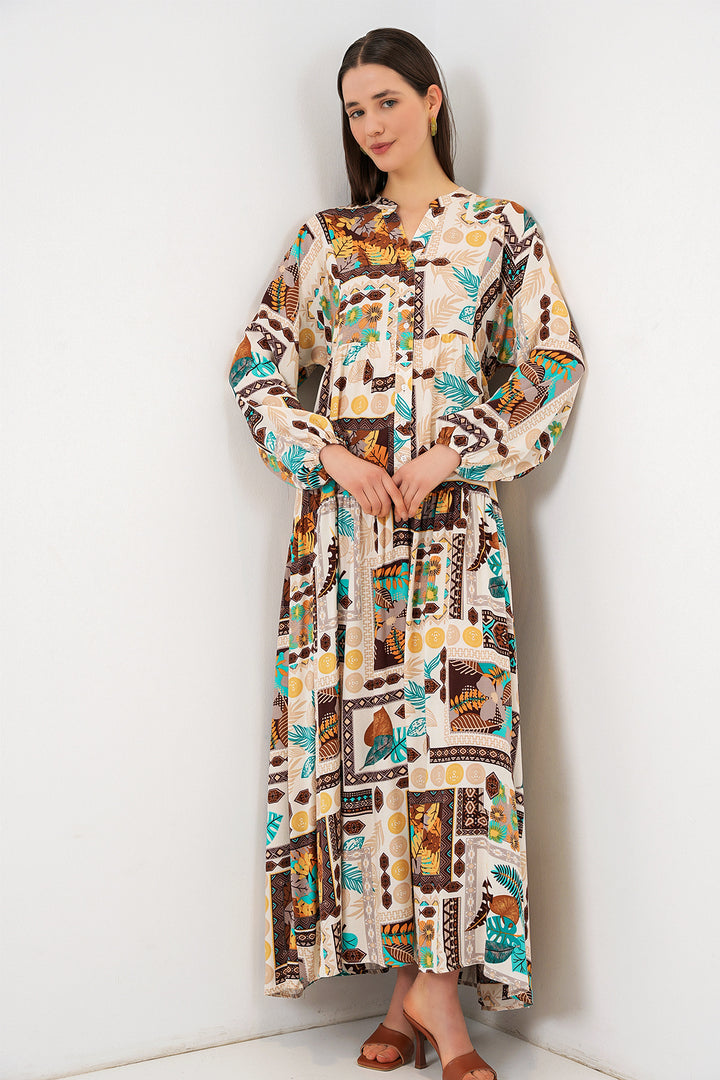 Bigdart Robe longue modifiée pour femme 2585 - Marron foncé