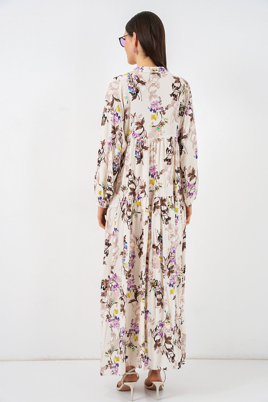 Bigdart Robe longue modeste à motifs pour femme 2585 - i. Marron