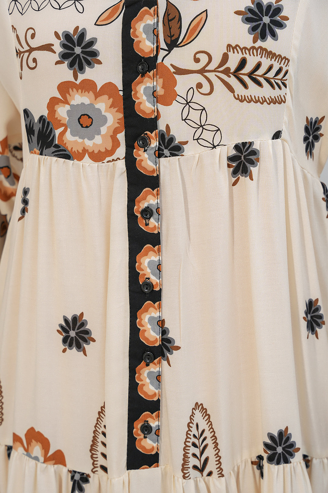Bigdart Robe longue modeste à motifs pour femmes 2585 - J. Noir