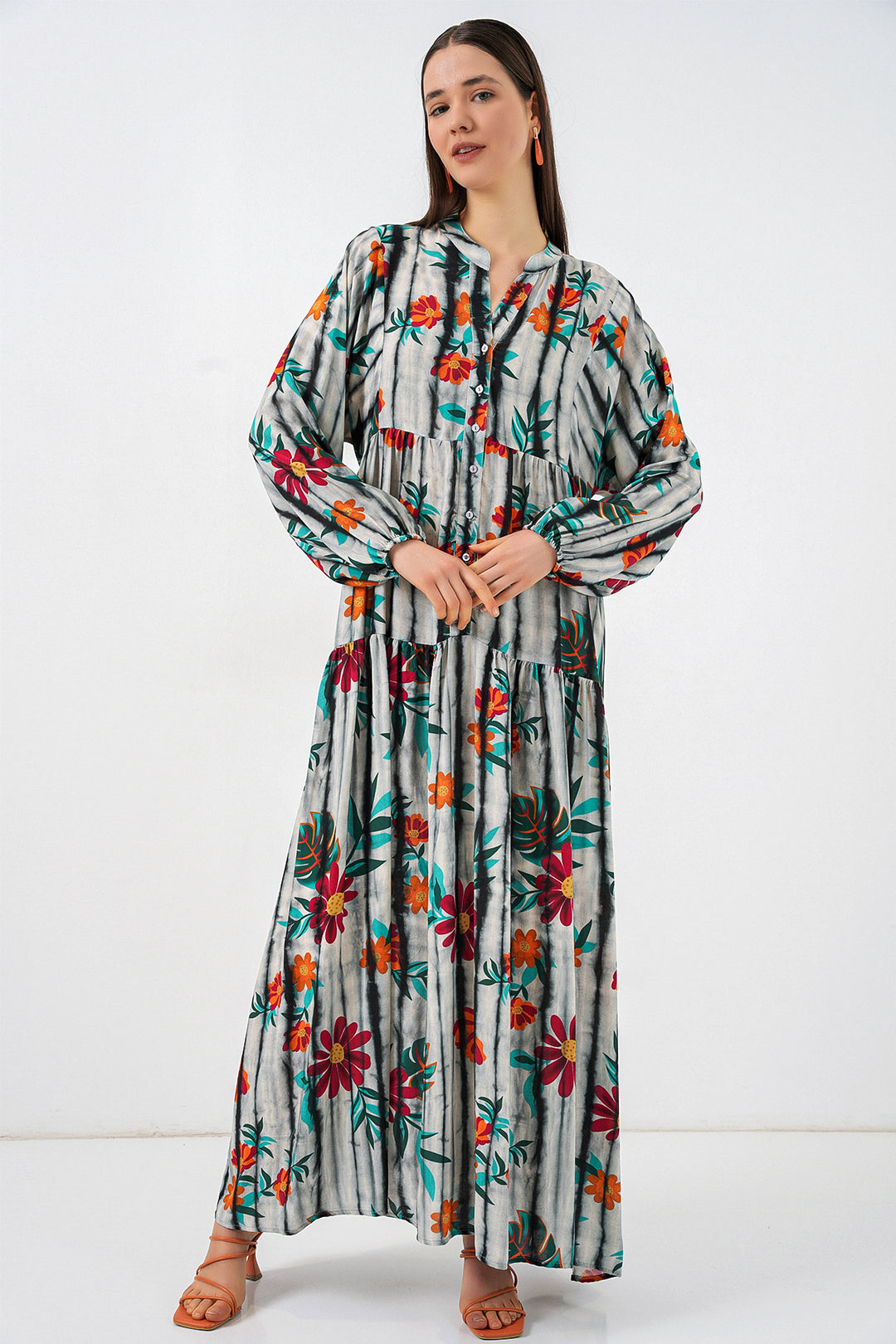 Bigdart Robe longue modifiée pour femme 2585 - Gris anthracite