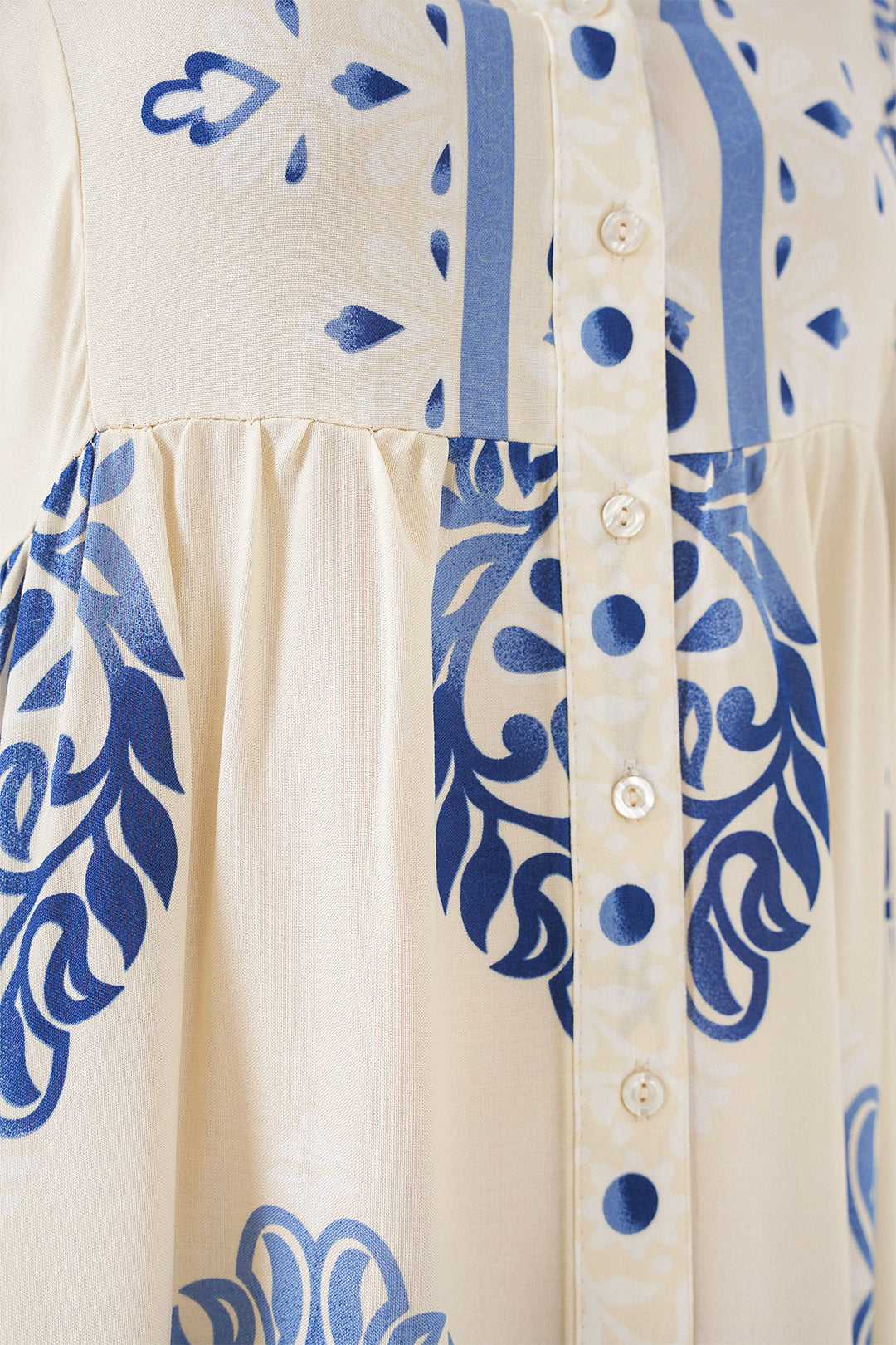 Bigdart Robe longue à motifs pour femme 2585 - Crème