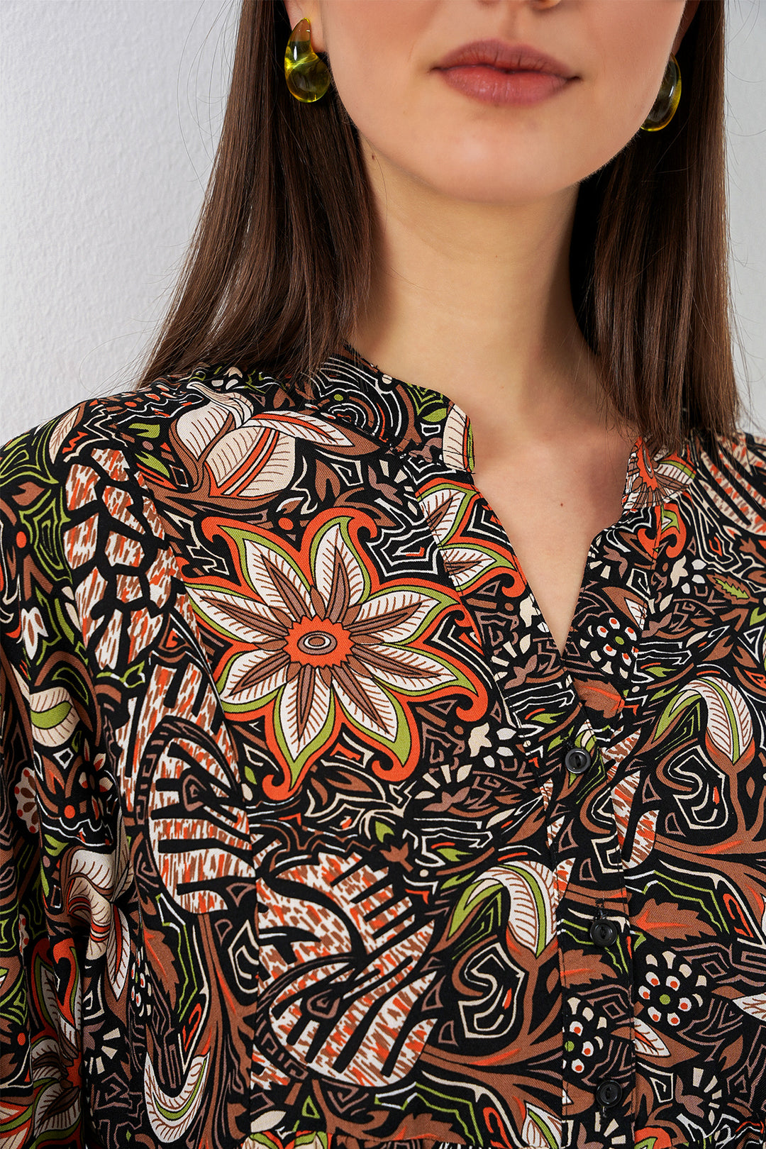 Bigdart Robe longue à motifs pour femmes 2585 - L.Noir