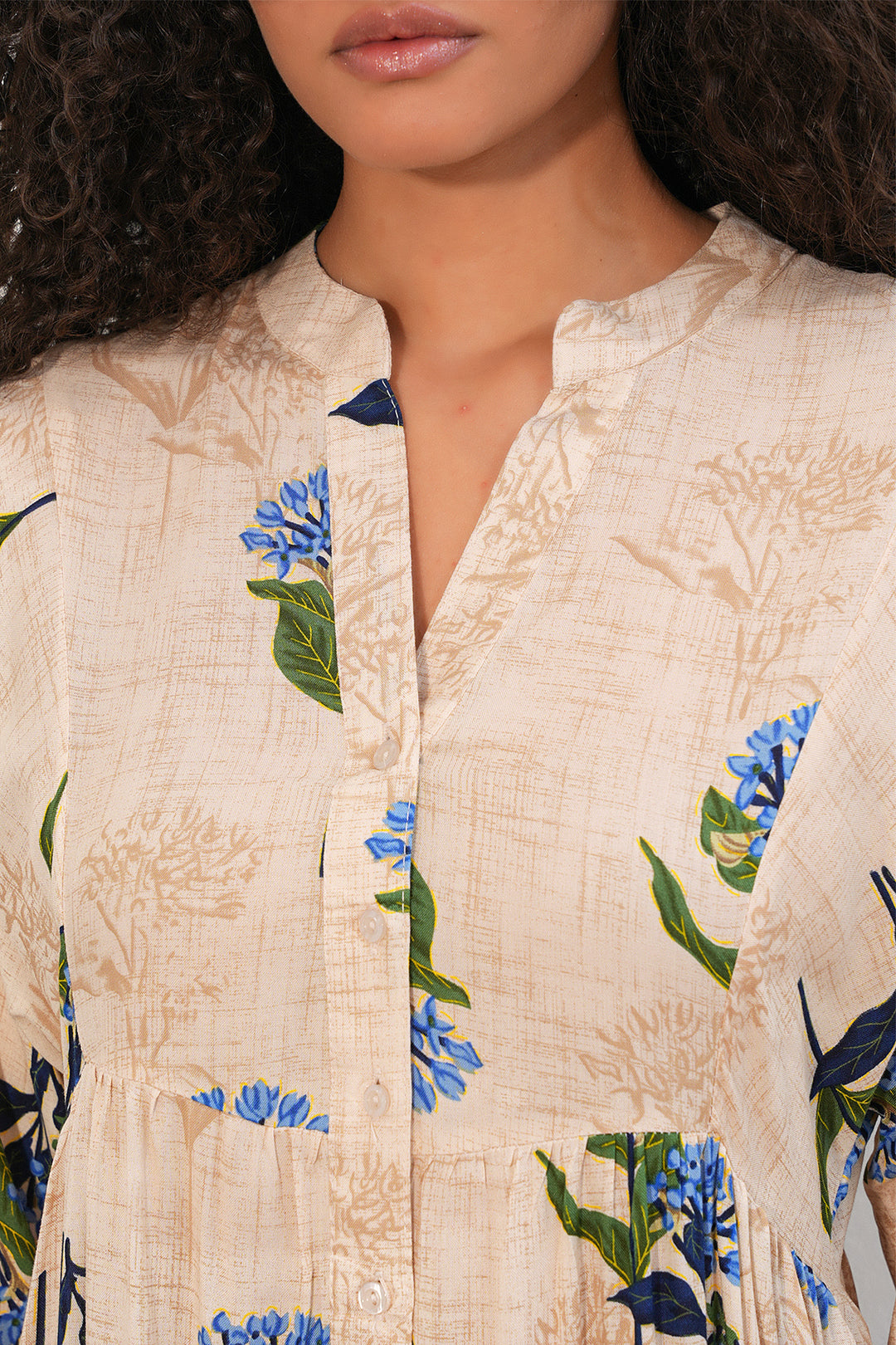 Bigdart Robe longue à motifs pour femme 2585 - Bleu roi