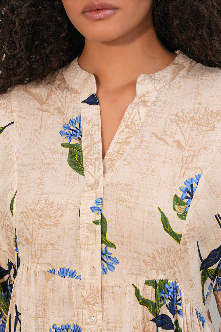 Bigdart Robe longue à motifs pour femme 2585 - Bleu roi