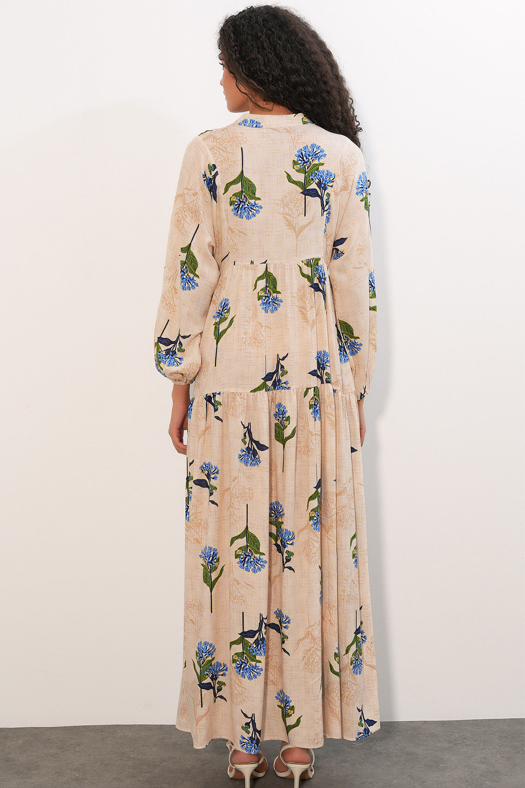 Bigdart Robe longue à motifs pour femme 2585 - Bleu roi