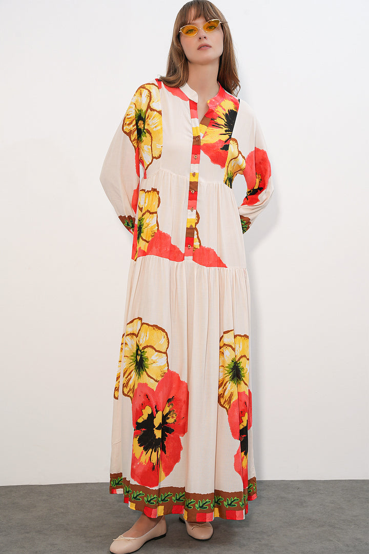 Bigdart Robe longue modeste à motifs pour femmes 2585 - Grenade