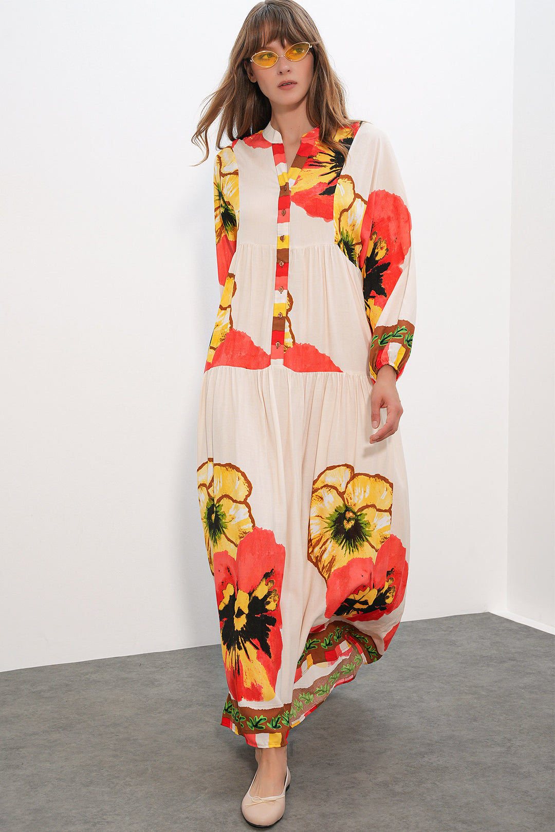 Bigdart Robe longue modeste à motifs pour femmes 2585 - Grenade