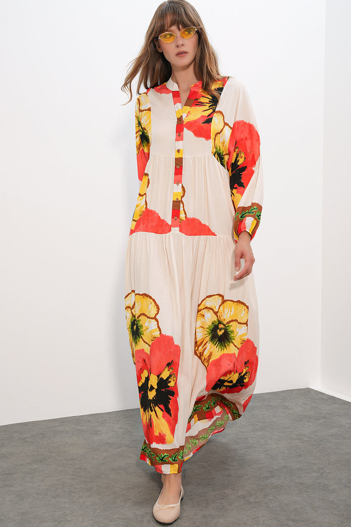 Bigdart Robe longue modeste à motifs pour femmes 2585 - Grenade