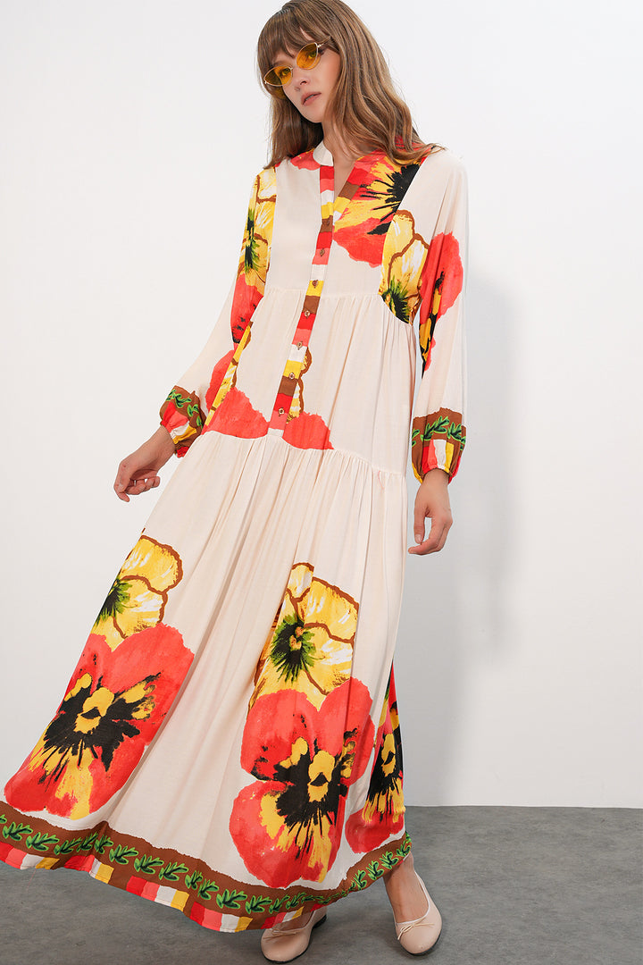 Bigdart Robe longue modeste à motifs pour femmes 2585 - Grenade