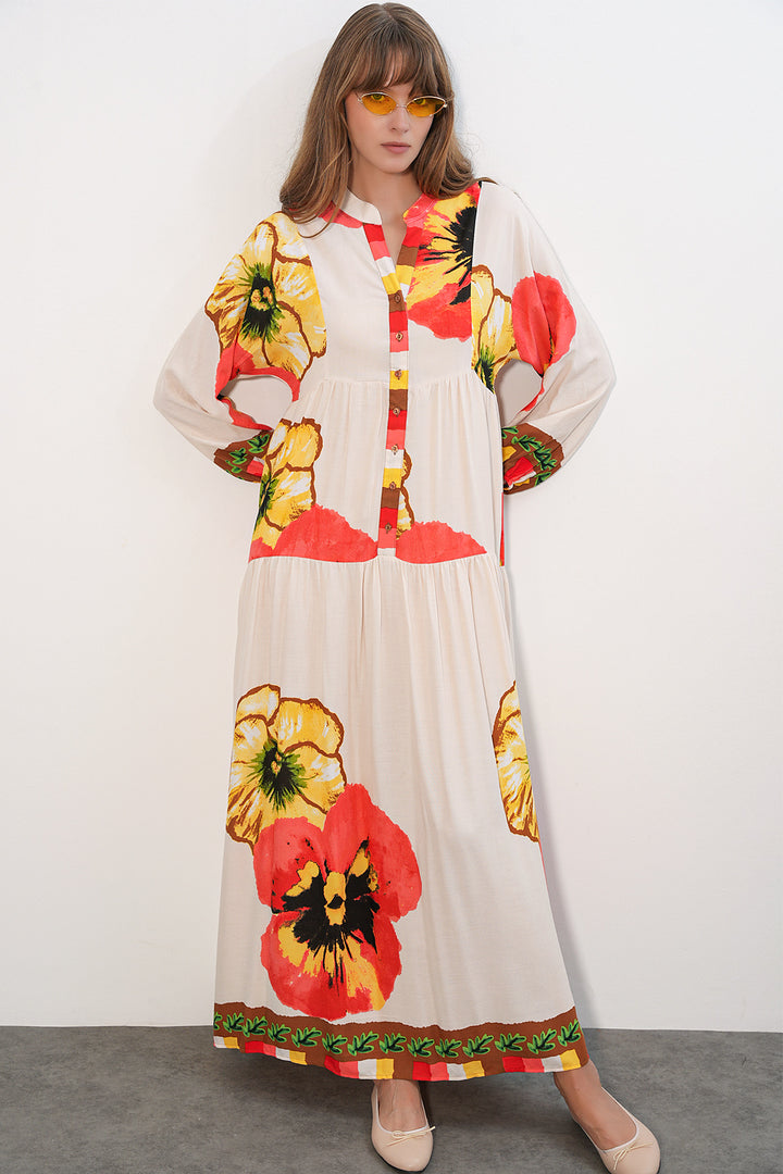 Bigdart Robe longue modeste à motifs pour femmes 2585 - Grenade
