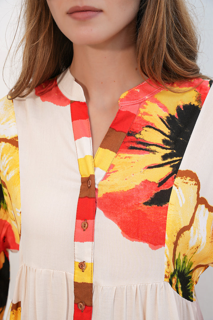 Bigdart Robe longue modeste à motifs pour femmes 2585 - Grenade