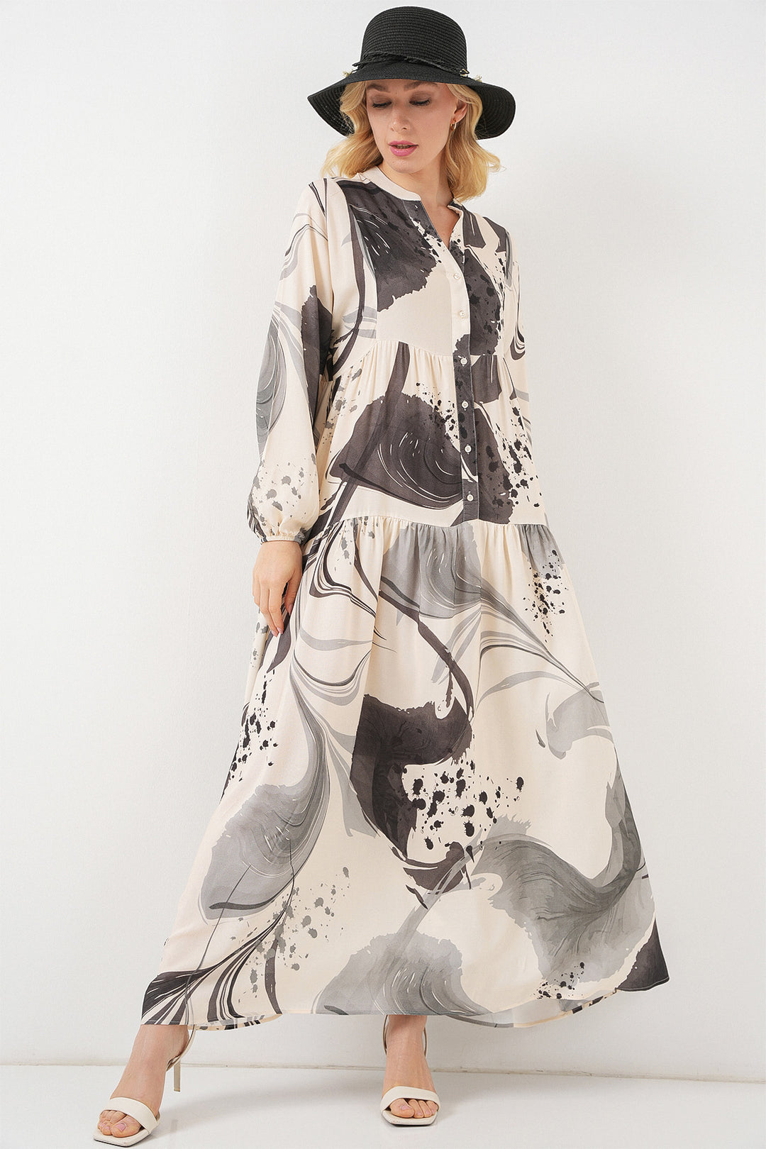 Bigdart Robe longue modélisée pour femme 2585 - Noir
