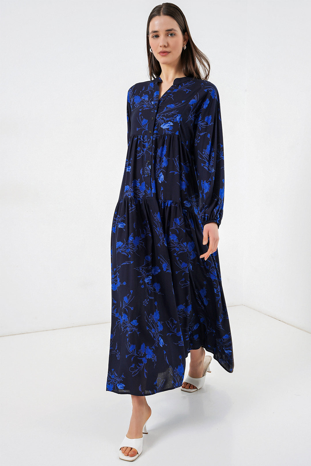 Bigdart Robe longue à motifs pour femme 2585 - Noir 9