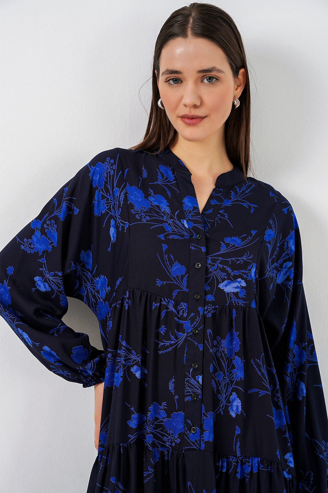 Bigdart Robe longue à motifs pour femme 2585 - Noir 9