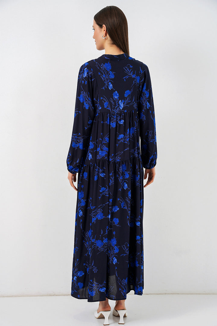 Bigdart Robe longue à motifs pour femme 2585 - Noir 9