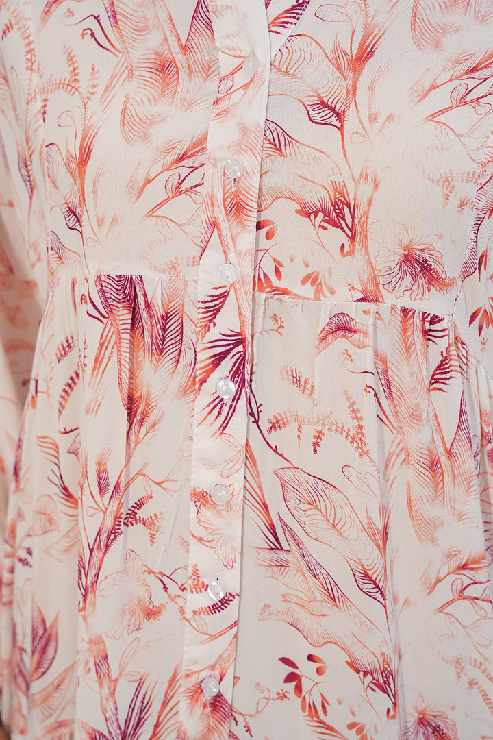 Bigdart Robe longue modeste à motifs pour femmes 2585 - Saumon