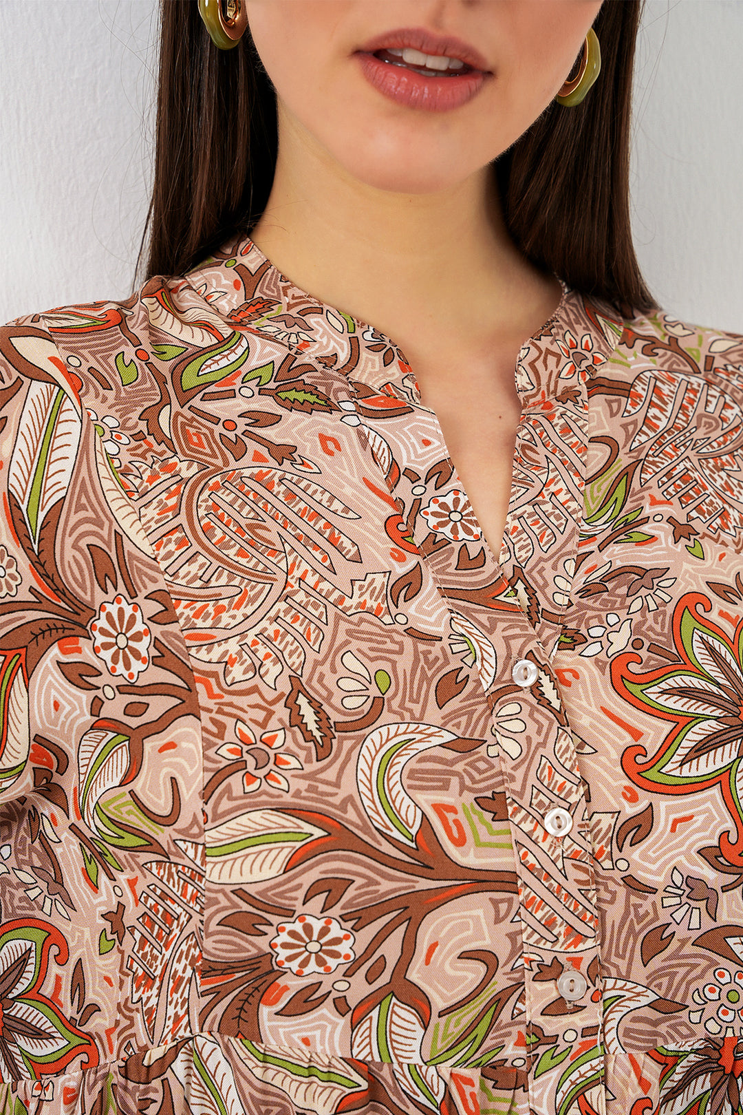 Bigdart Robe longue modifiée pour femme 2585 - Café au lait