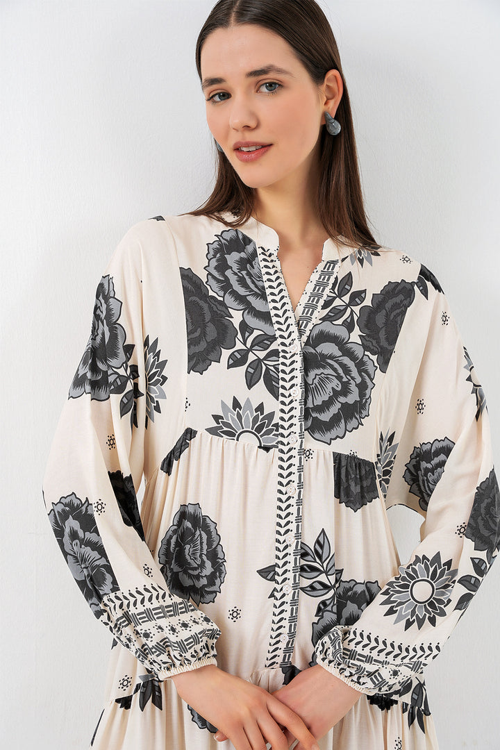 Bigdart Robe longue modifiée pour femme 2585 - Écru clair