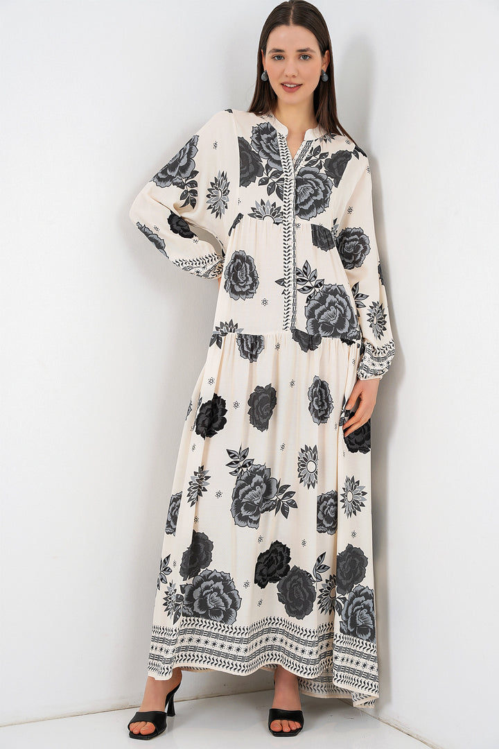 Bigdart Robe longue modifiée pour femme 2585 - Écru clair