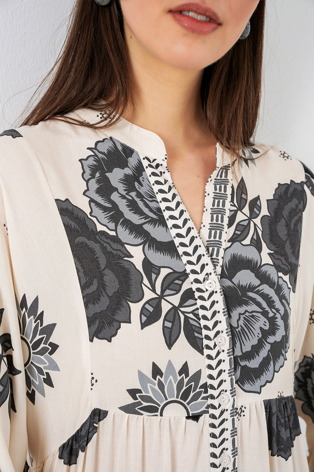 Bigdart Robe longue modifiée pour femme 2585 - Écru clair