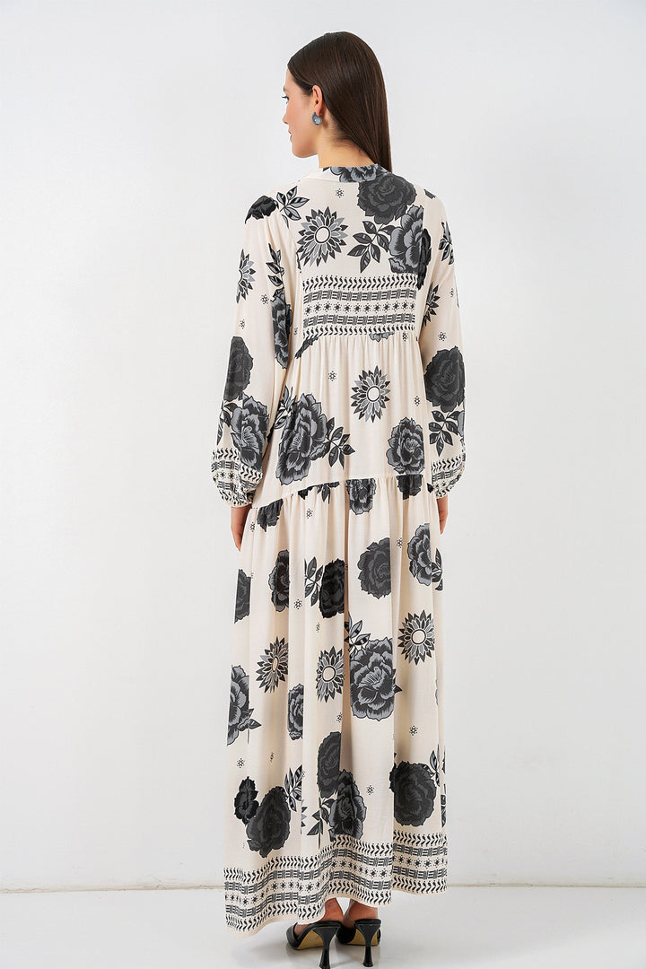 Bigdart Robe longue modifiée pour femme 2585 - Écru clair