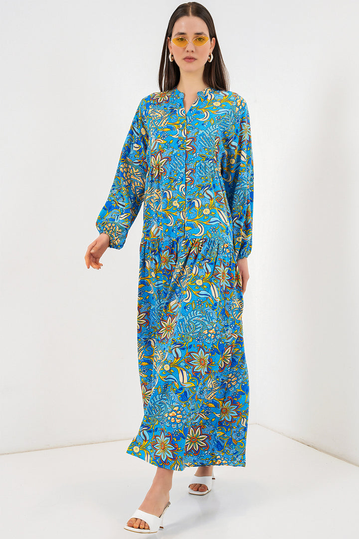 Bigdart Robe longue modifiée pour femme 2585 - Turquoise