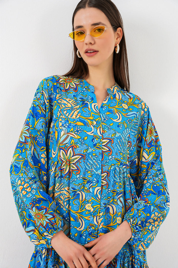 Bigdart Robe longue modifiée pour femme 2585 - Turquoise