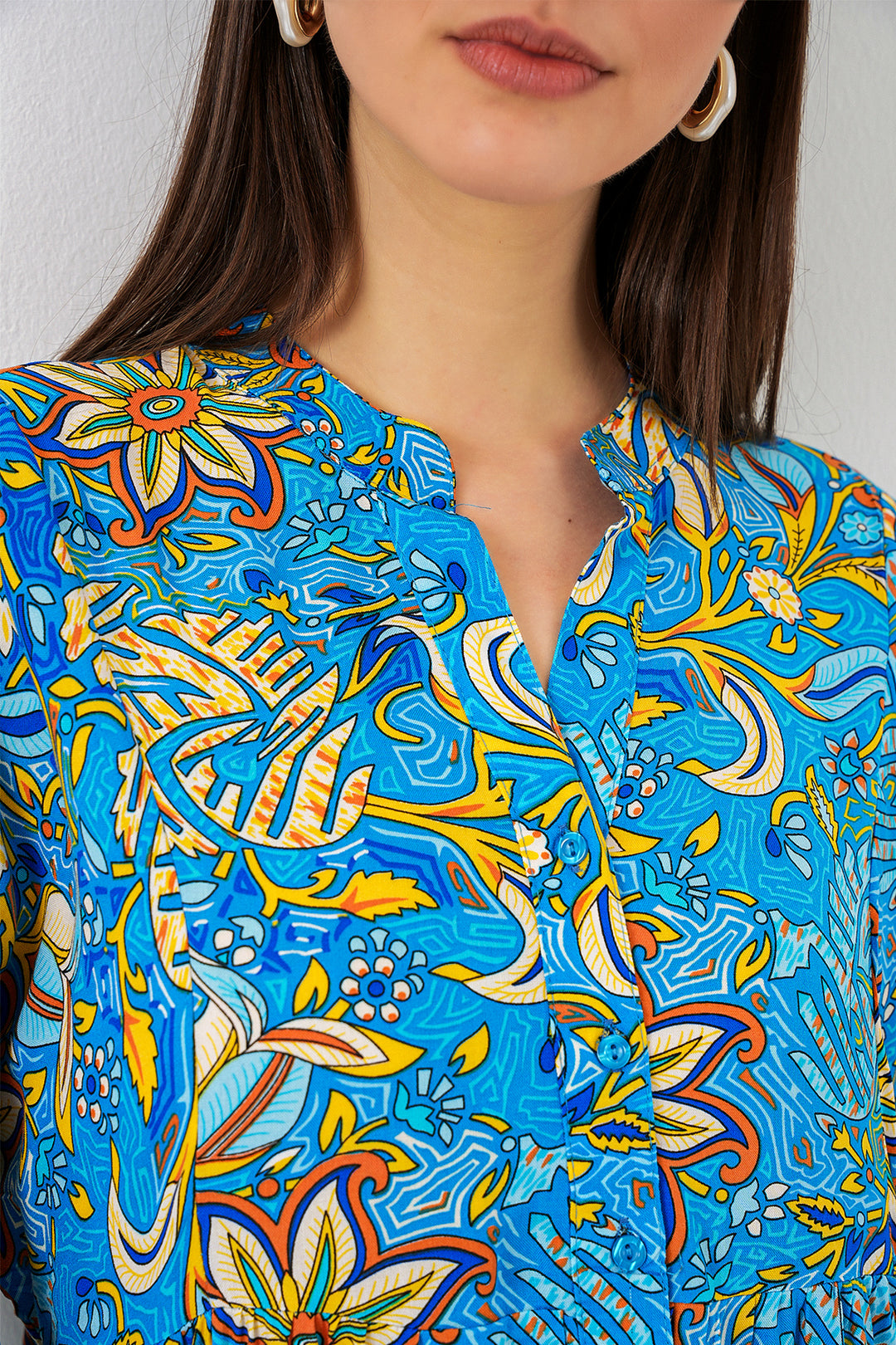Bigdart Robe longue modifiée pour femme 2585 - Turquoise