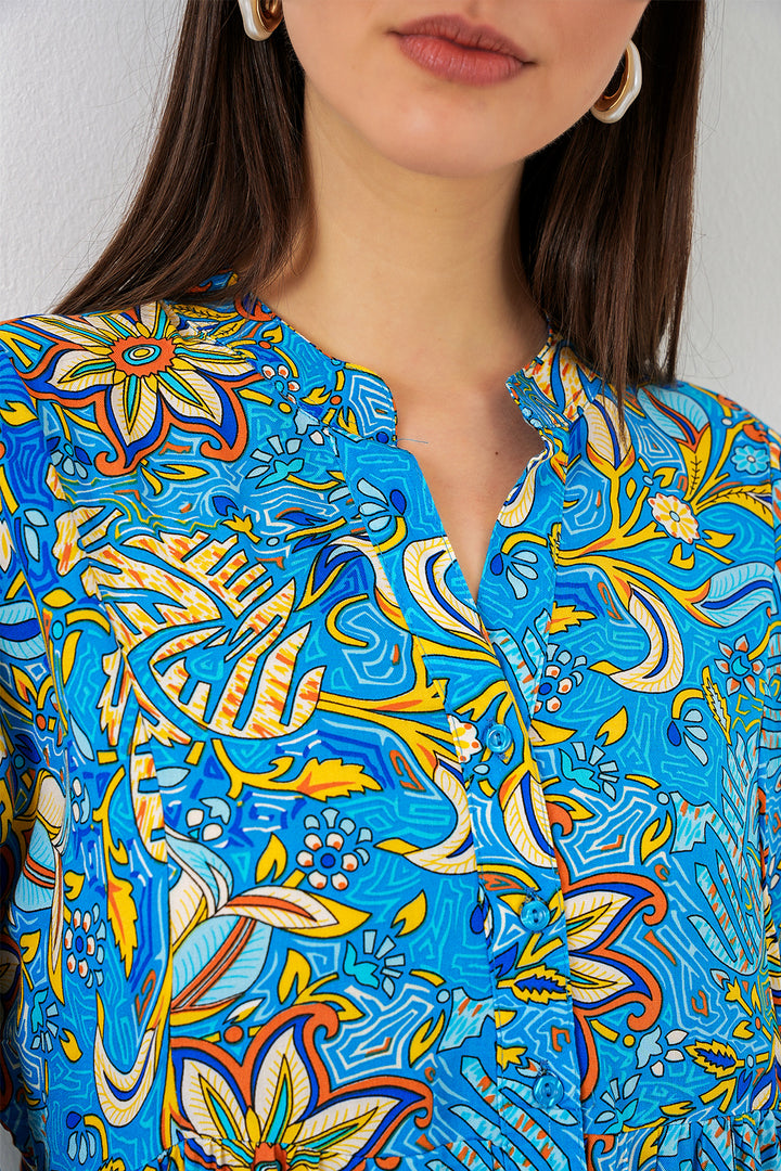 Bigdart Robe longue modifiée pour femme 2585 - Turquoise