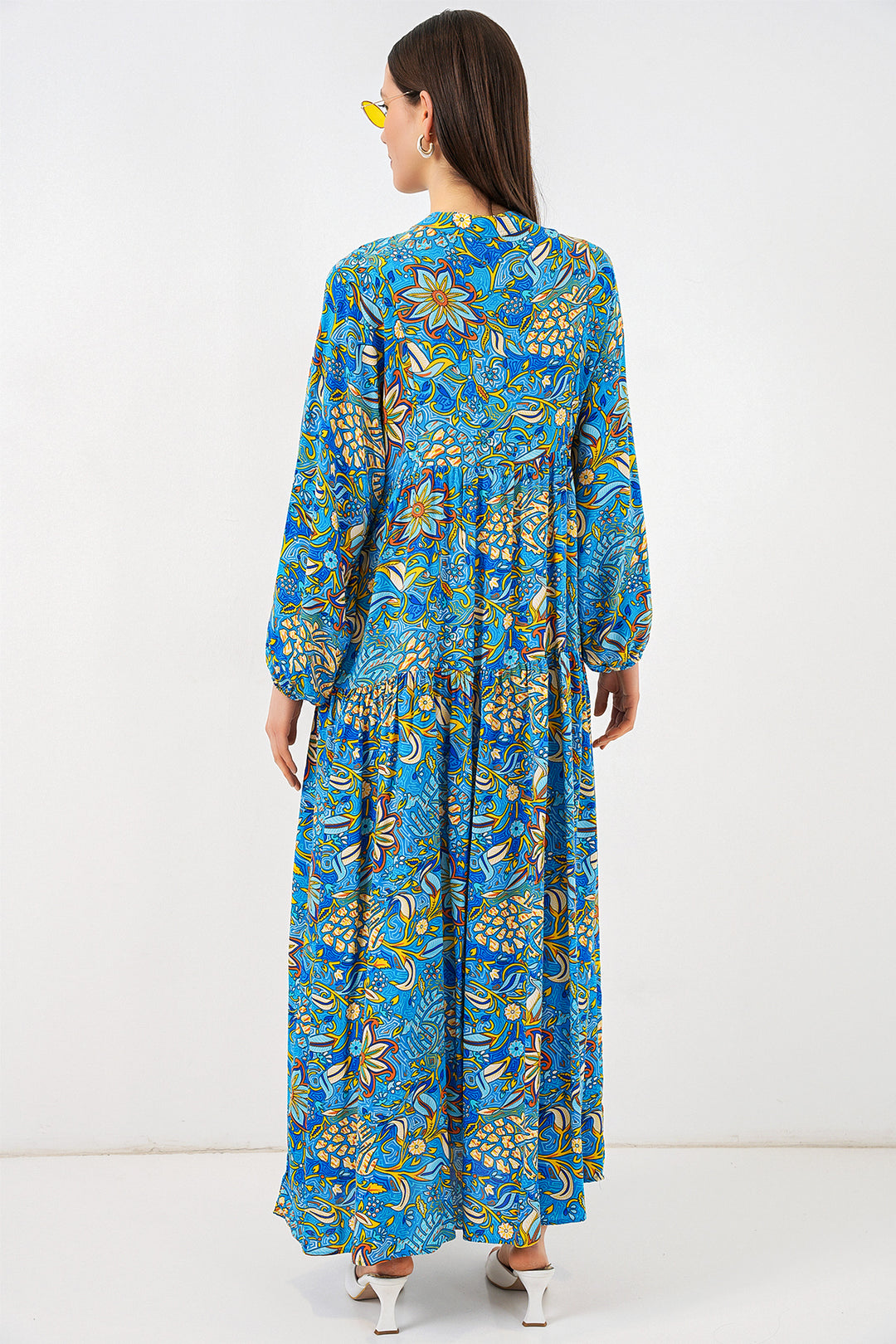 Bigdart Robe longue modifiée pour femme 2585 - Turquoise