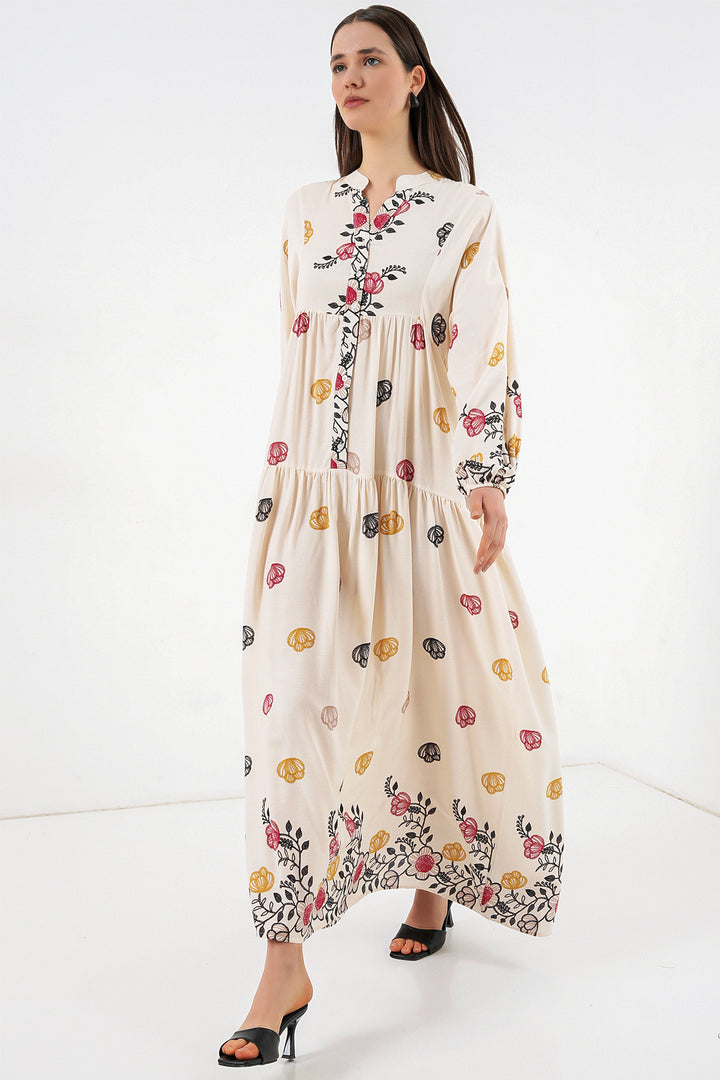 Bigdart Robe longue modifiée pour femme 2585 - Beige clair