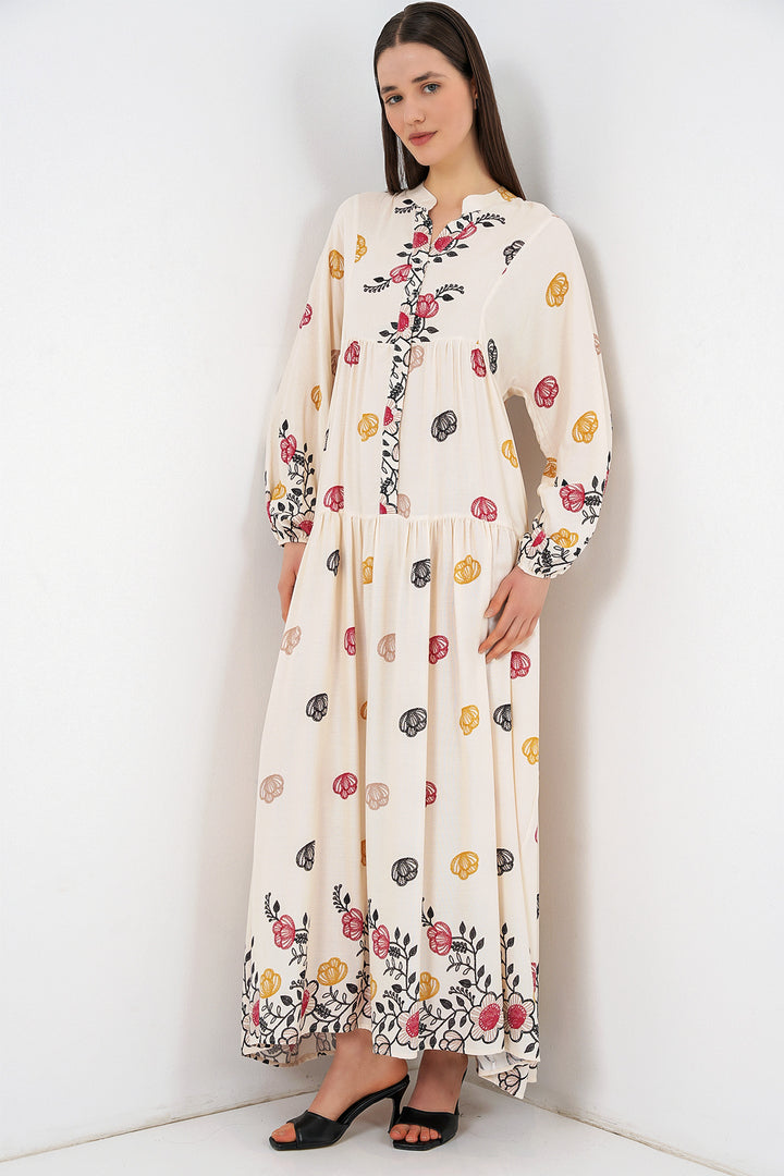Bigdart Robe longue modifiée pour femme 2585 - Beige clair