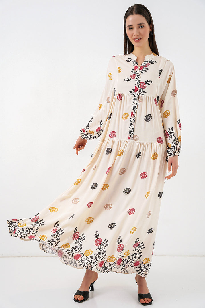 Bigdart Robe longue modifiée pour femme 2585 - Beige clair