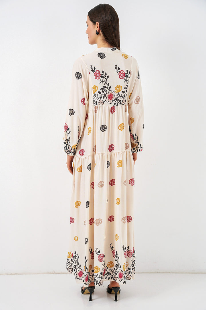 Bigdart Robe longue modifiée pour femme 2585 - Beige clair