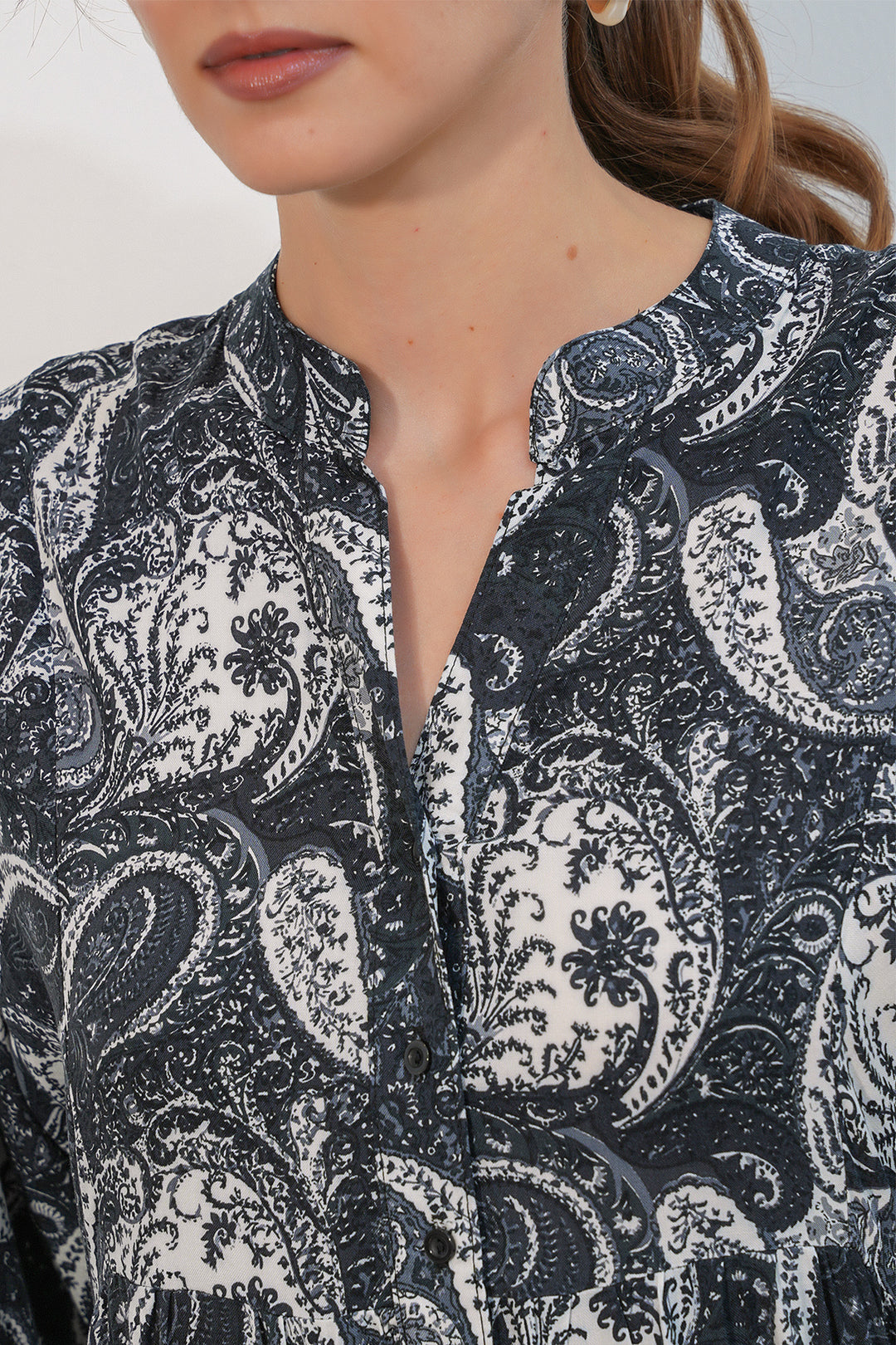 Bigdart Robe de hijab longue à motifs pour femme 2585 - Blanc