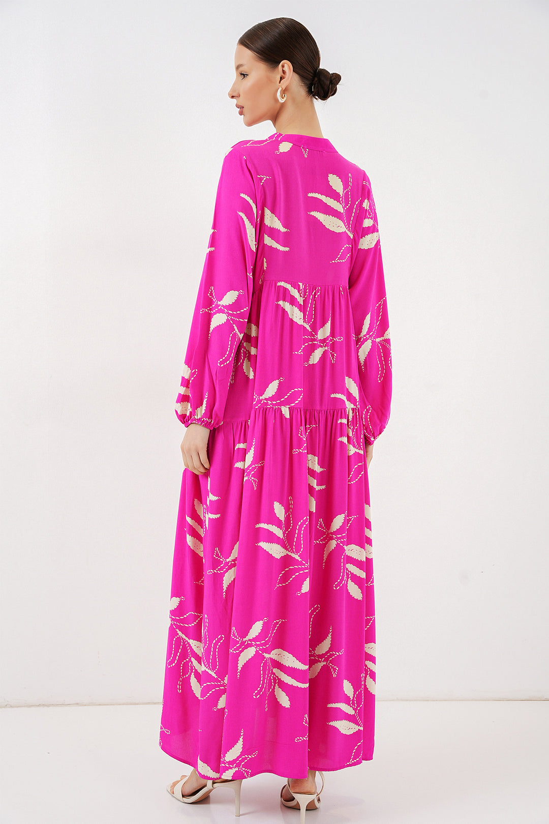 Bigdart Robe longue modestie à motifs femme 2585 - Fuchsia