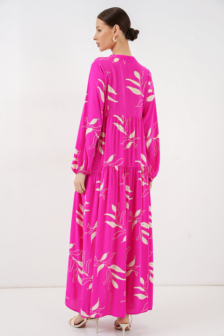 Bigdart Robe longue modestie à motifs femme 2585 - Fuchsia