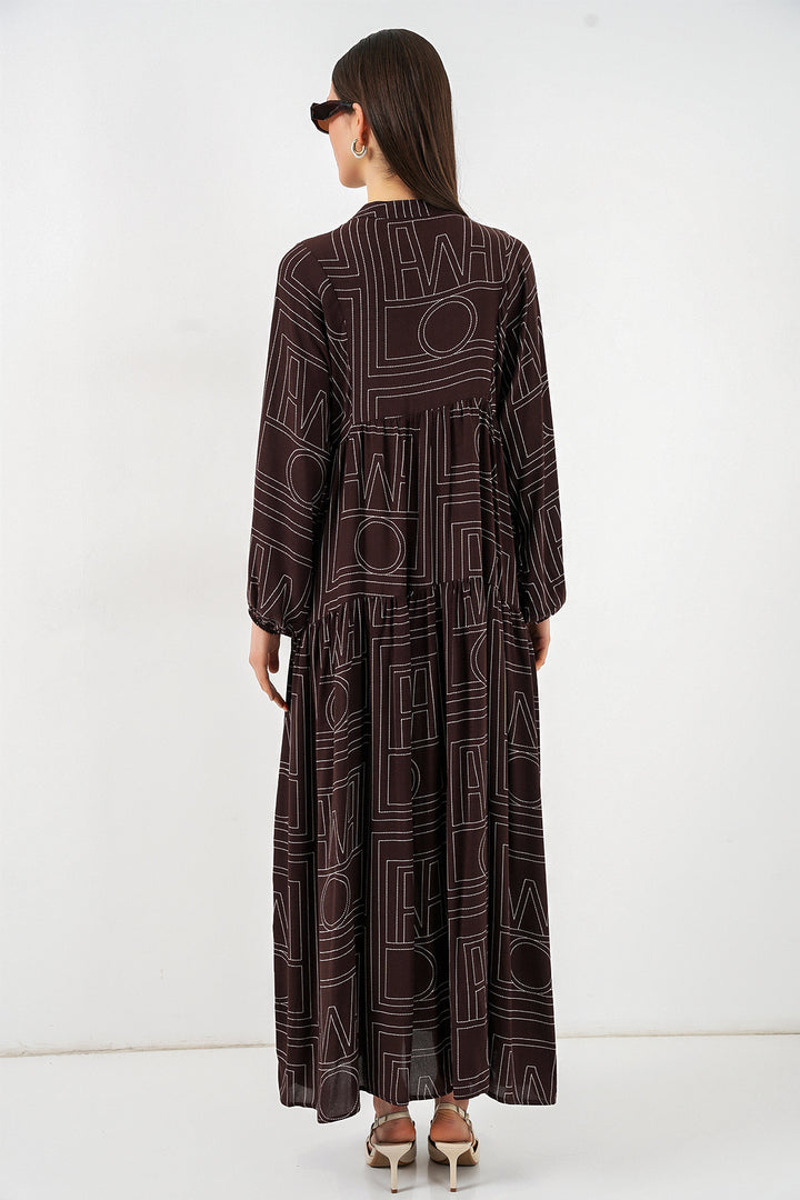 Bigdart Robe longue modifiée pour femme 2585 - Café clair