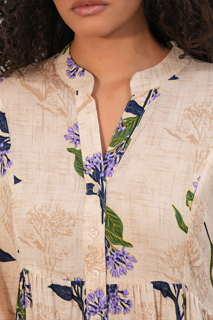 Bigdart Robe longue à motifs pour femme 2585 - Violet clair