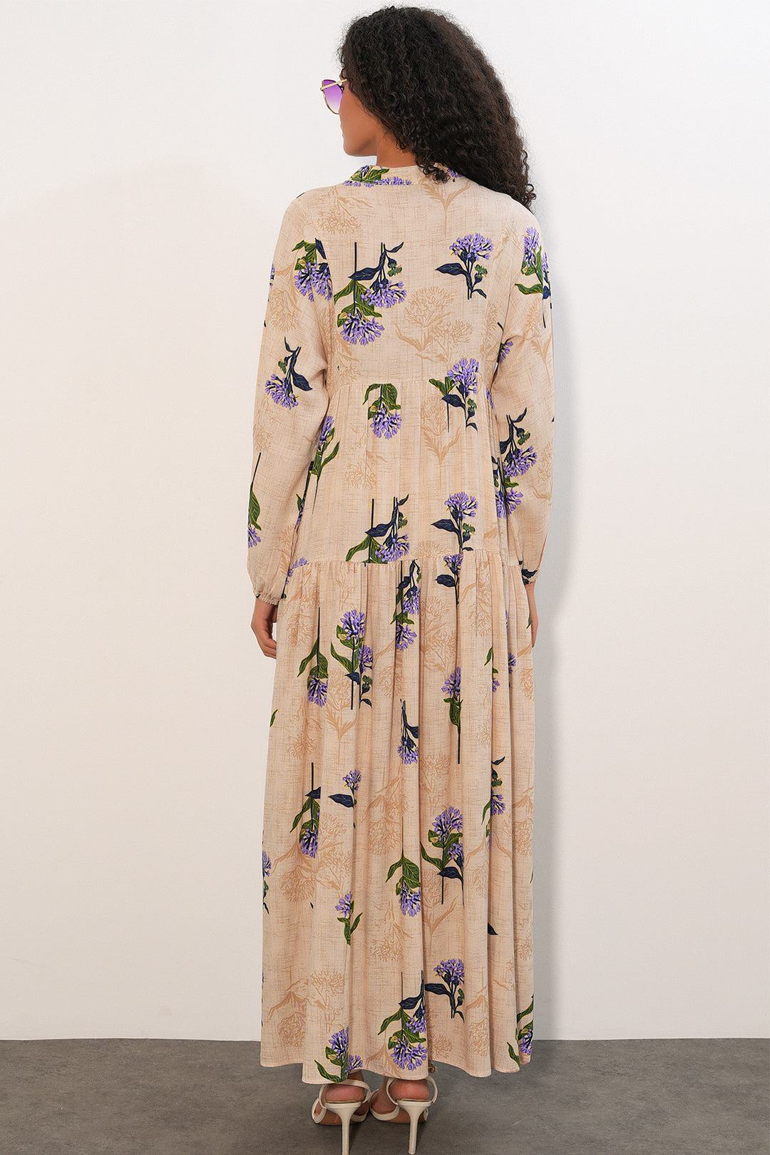 Bigdart Robe longue à motifs pour femme 2585 - Violet clair