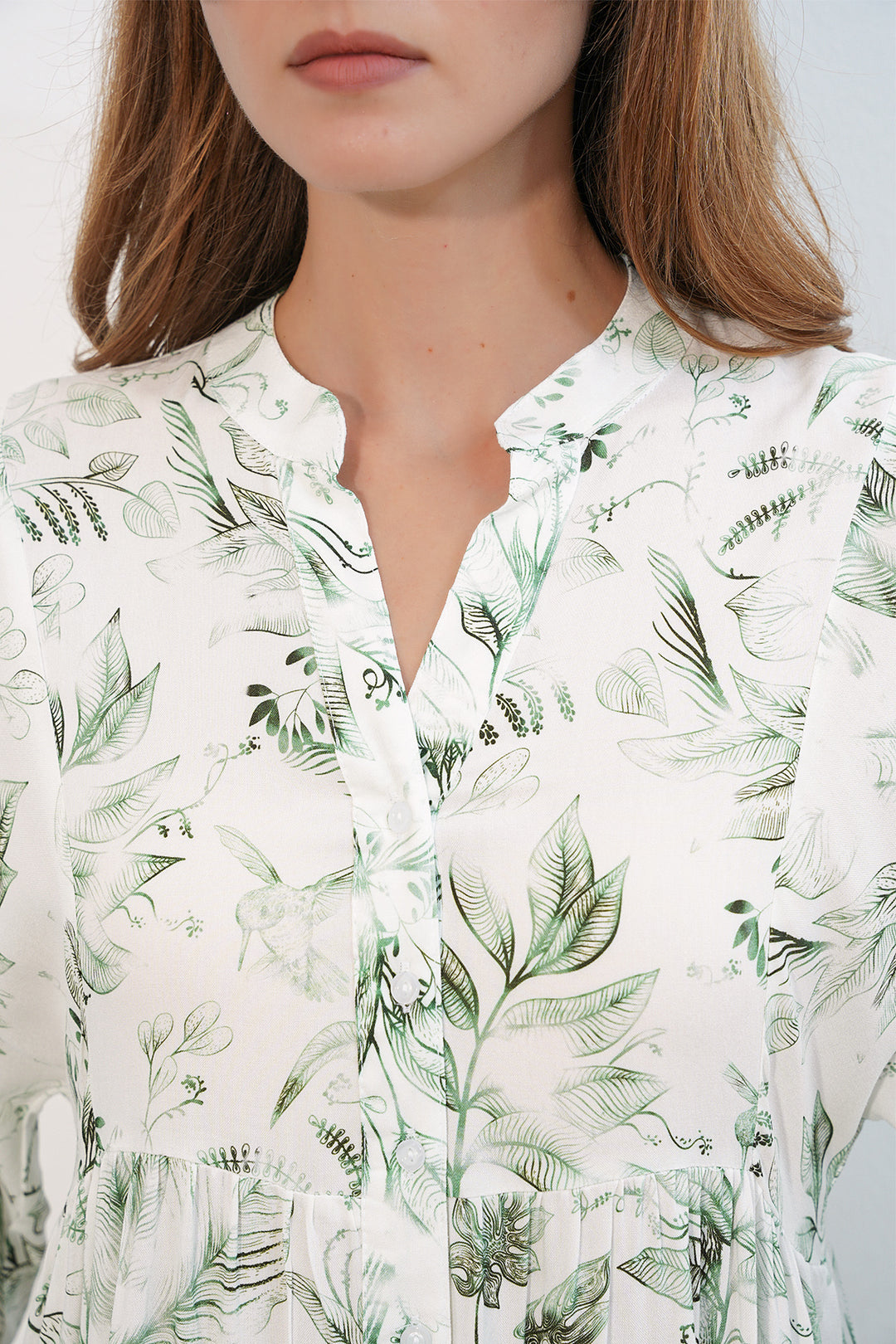 Bigdart Robe longue modeste à motifs pour femmes 2585 - Vert