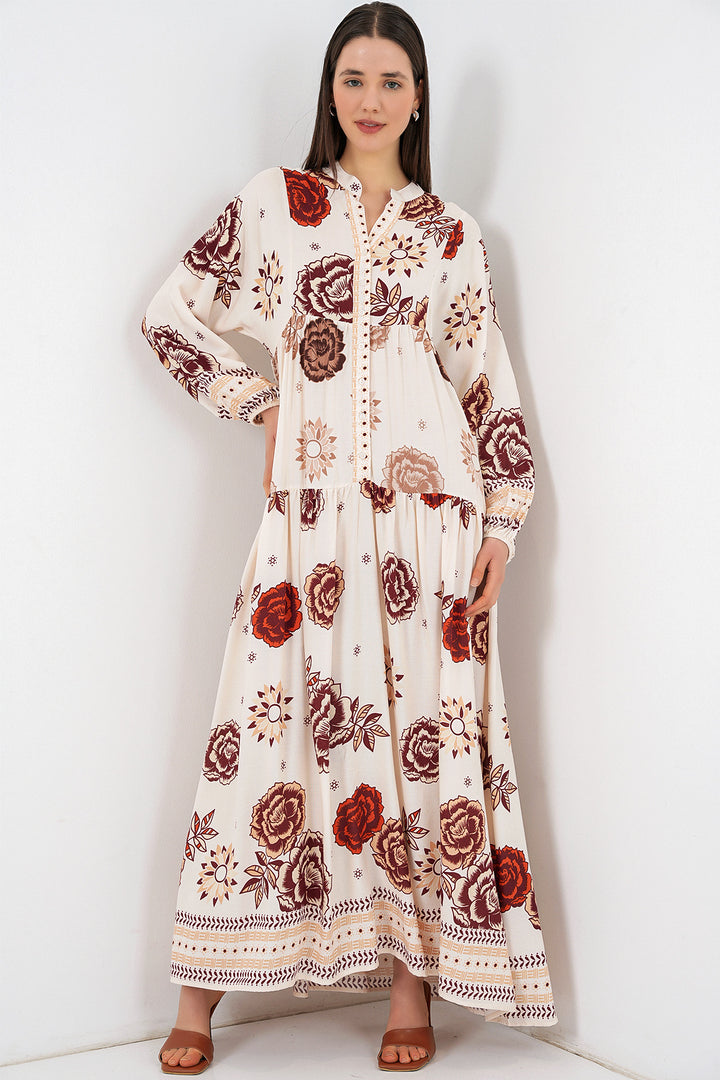 Bigdart Robe longue modifiée pour femme 2585 - Beige foncé