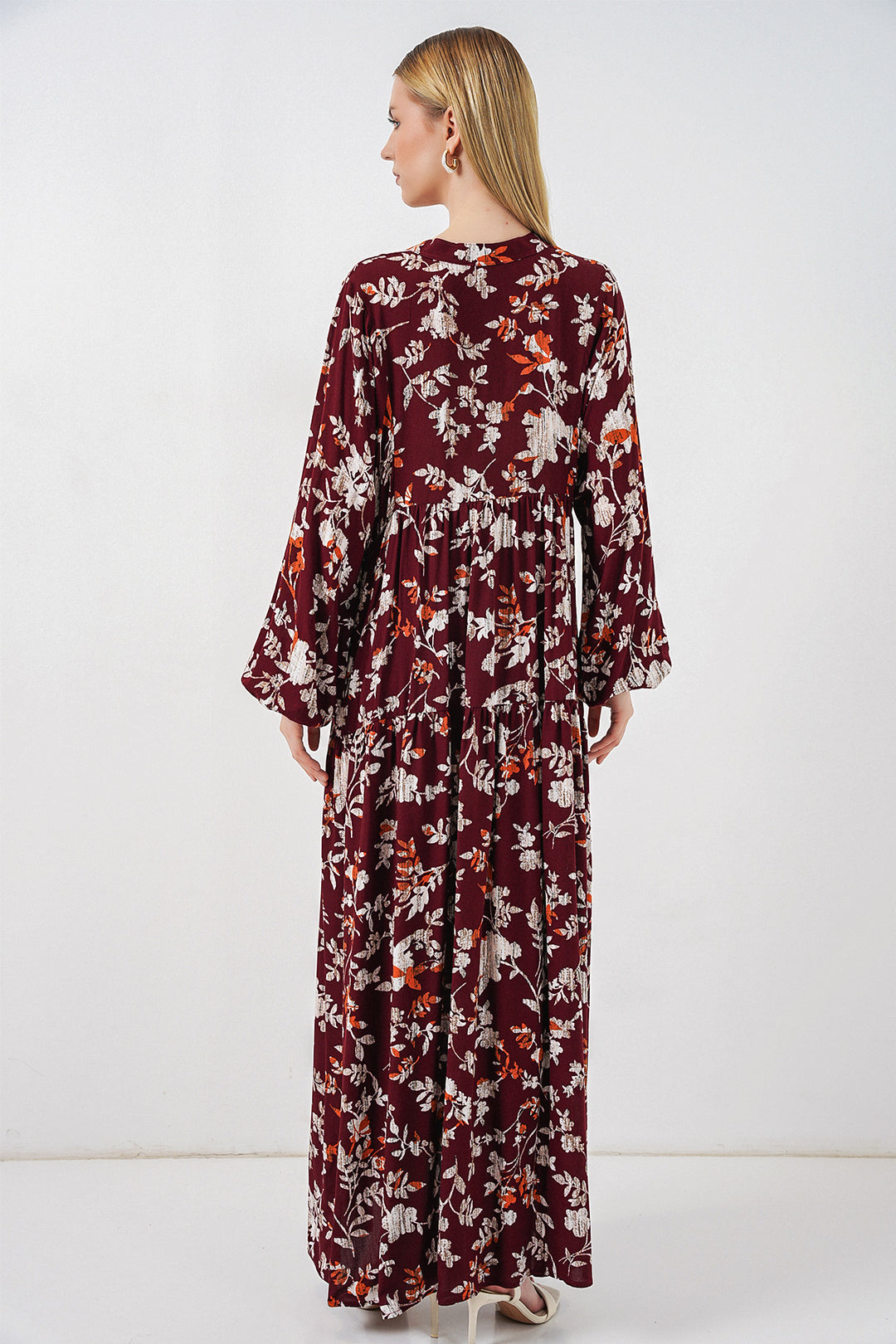 Bigdart Robe longue modeste à motifs pour femme 2585 - Z. Bordeaux