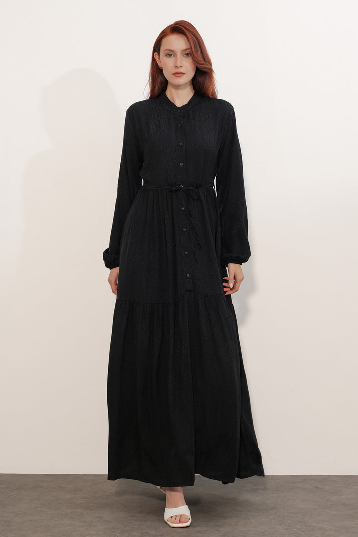 Bigdart Robe Femme Longue Imprimée Modeste 2586 - Noir