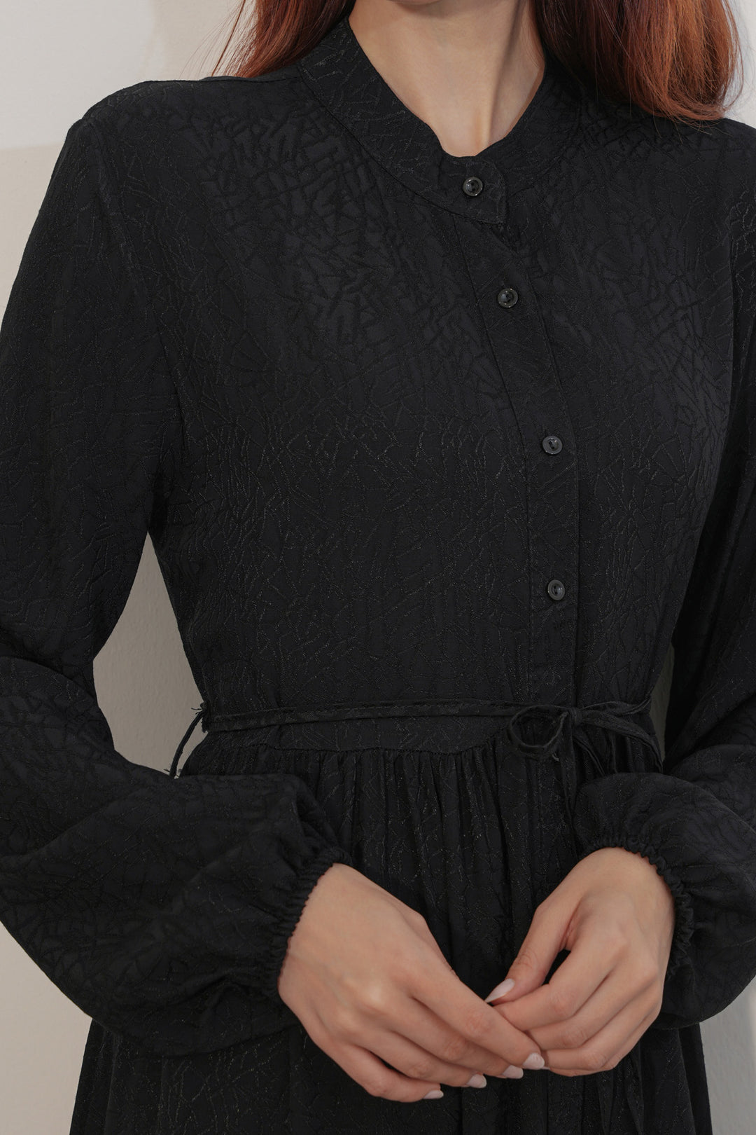 Bigdart Robe Femme Longue Imprimée Modeste 2586 - Noir