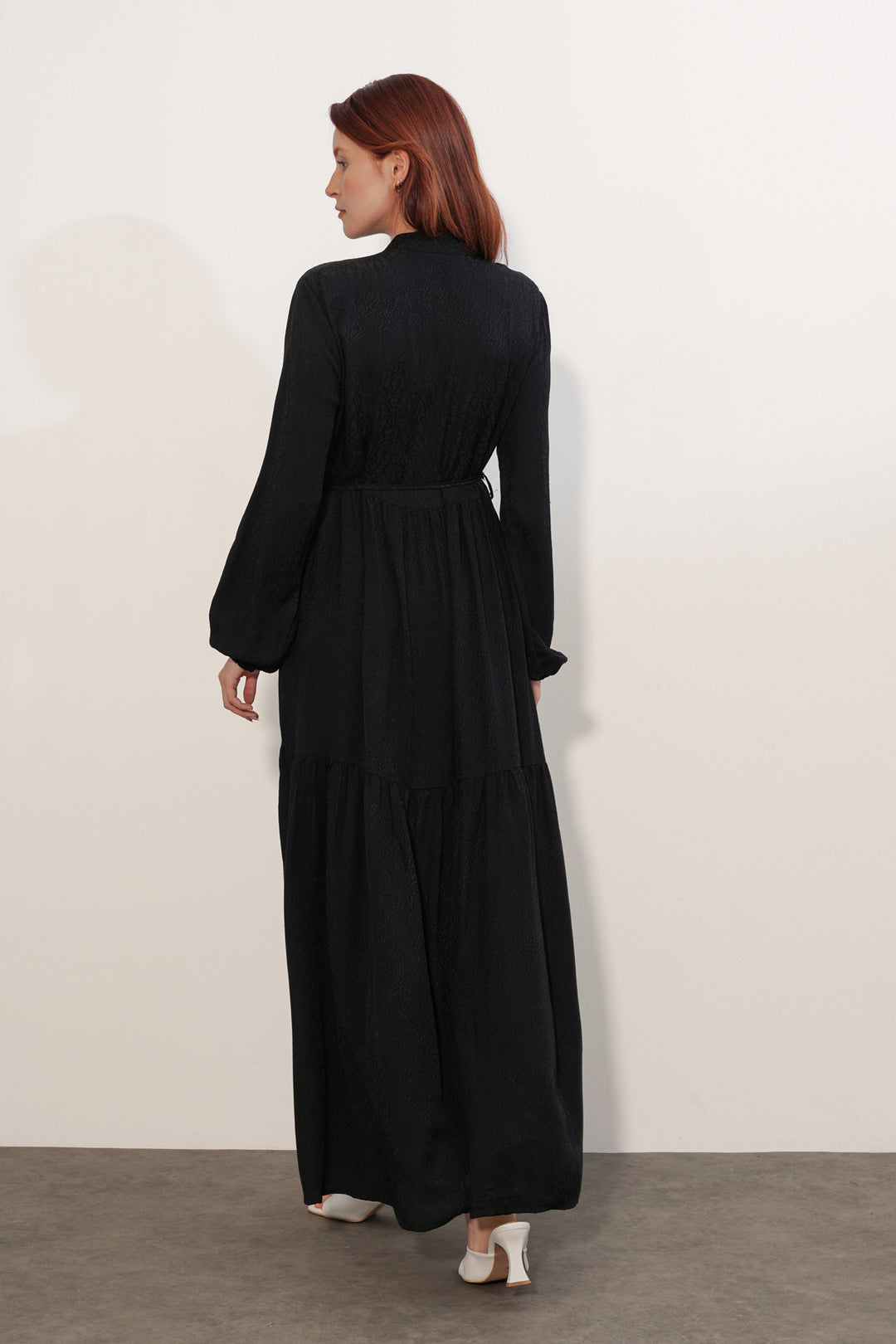 Bigdart Robe Femme Longue Imprimée Modeste 2586 - Noir
